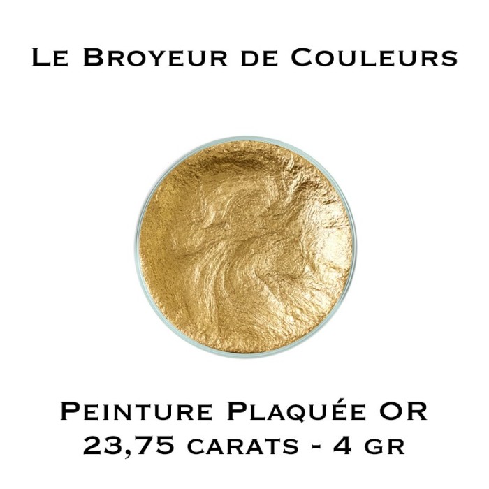 Peinture Plaquée Or - 4 gr - 23,75 carats