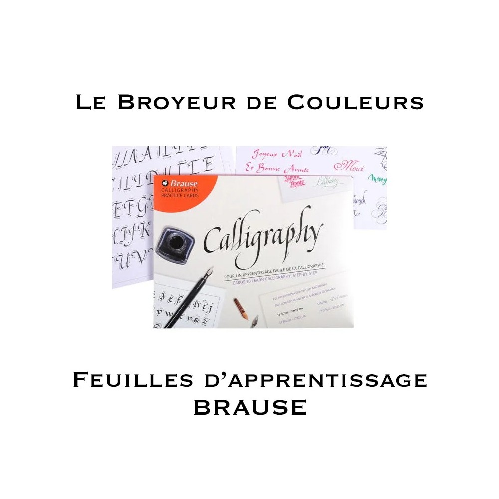 Feuilles "Apprentissage Calligraphie" 32X25 cm - Brause