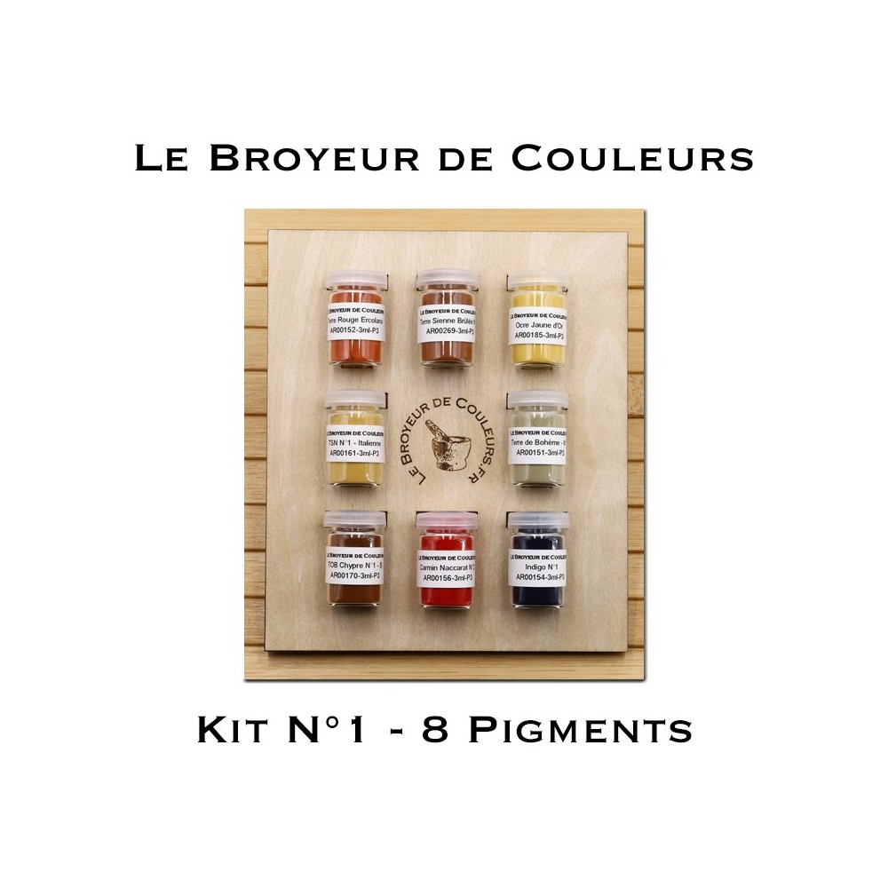 Kit N°1 de 8 Pigments