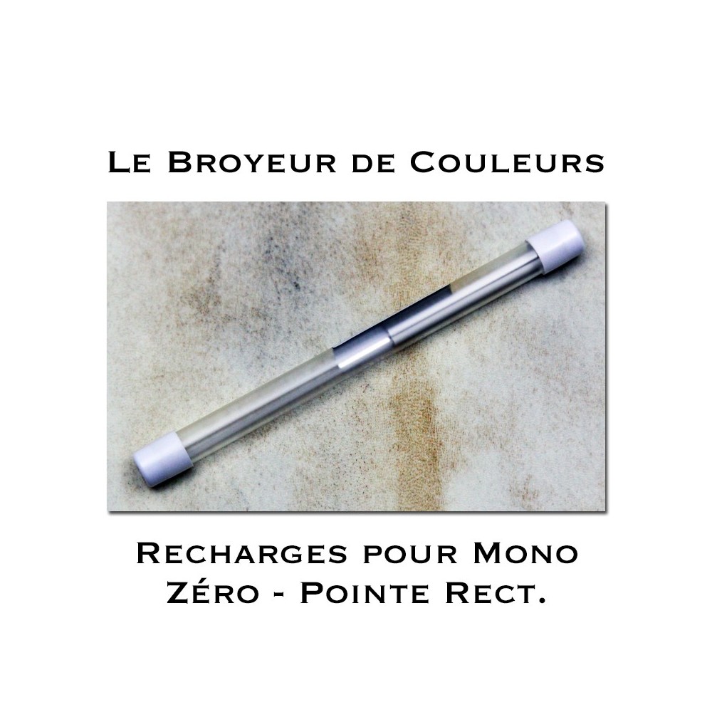 Lot Crayon Gomme Mono Zéro Pointe rectangulaire + Recharges