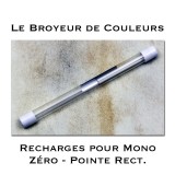 Lot Crayon Gomme Mono Zéro Pointe rectangulaire + Recharges