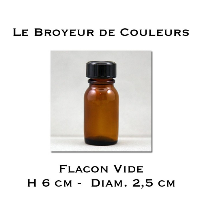 Flacon Vide en verre avec bouchon - 15 ml