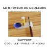 Support Coquille Fiole et Pinceau
