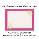 Lot de 4 Cartes à décorer - Gravées