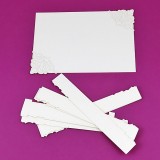 Lot de 4 Cartes à décorer - Gravées