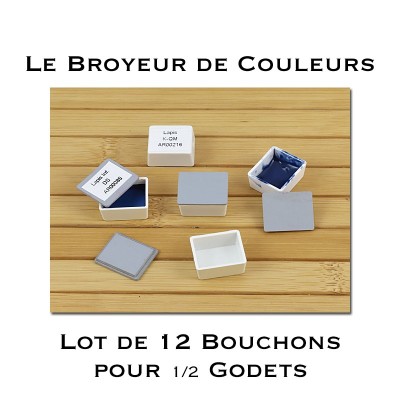 Lot de 12 Bouchons pour 1/2 Godets