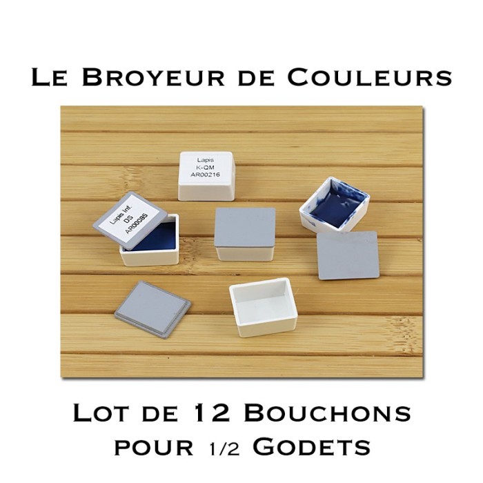 Lot de 12 Bouchons pour 1/2 Godets