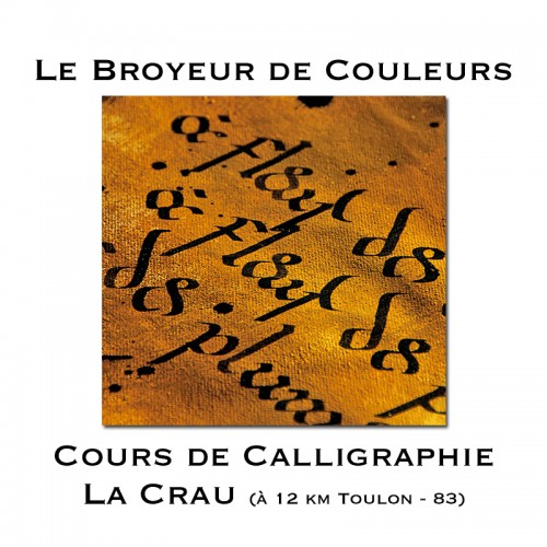 Cours de Calligraphie sur La Crau (83 - Var)