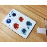 Palette en Porcelaine - 6 Cavités