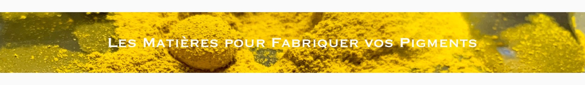 Matières pour la fabrication des couleurs