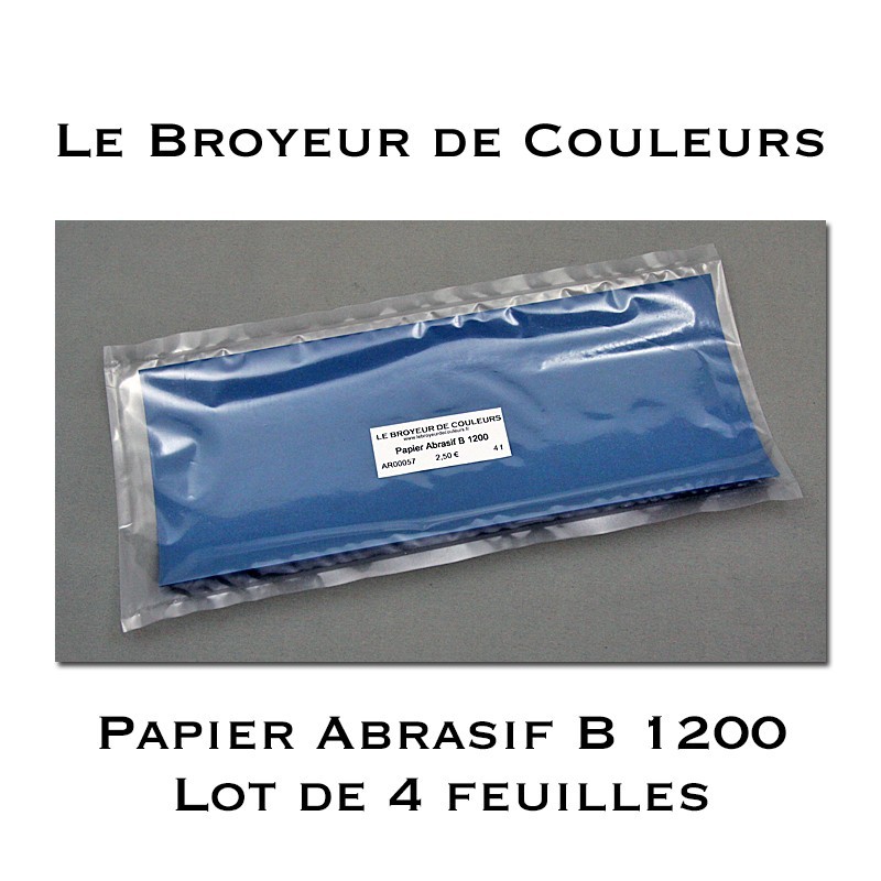 Papier Abrasif B 1200 - Lot de 4 Feuilles Papier Abrasif B 1200 - Lot de 4 Feuilles