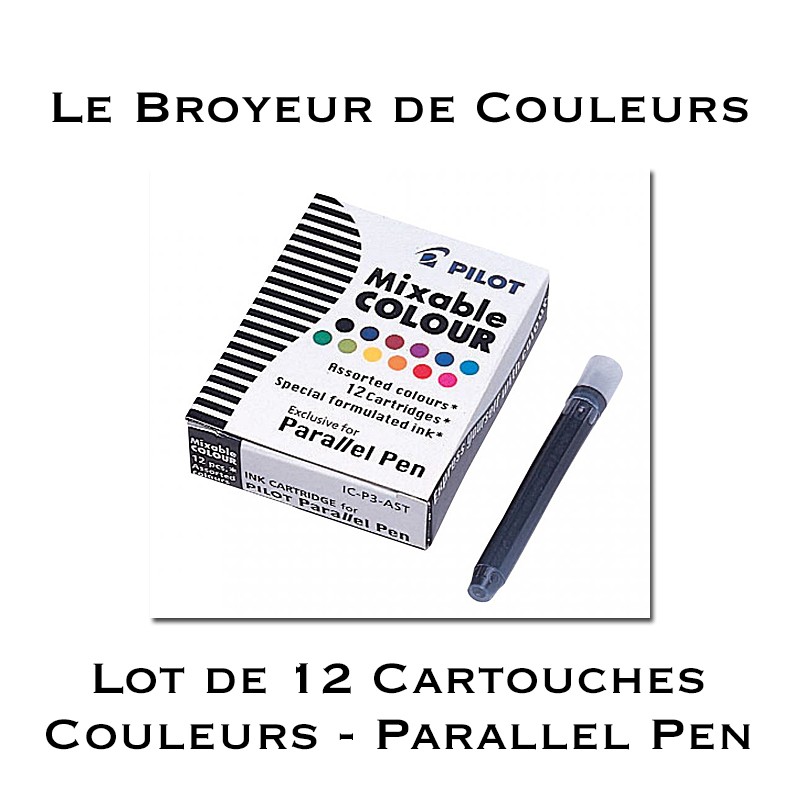 Cartouches d'encre 12 couleurs pour Parallel Pen Cartouches d'encre 12 couleurs pour Parallel Pen